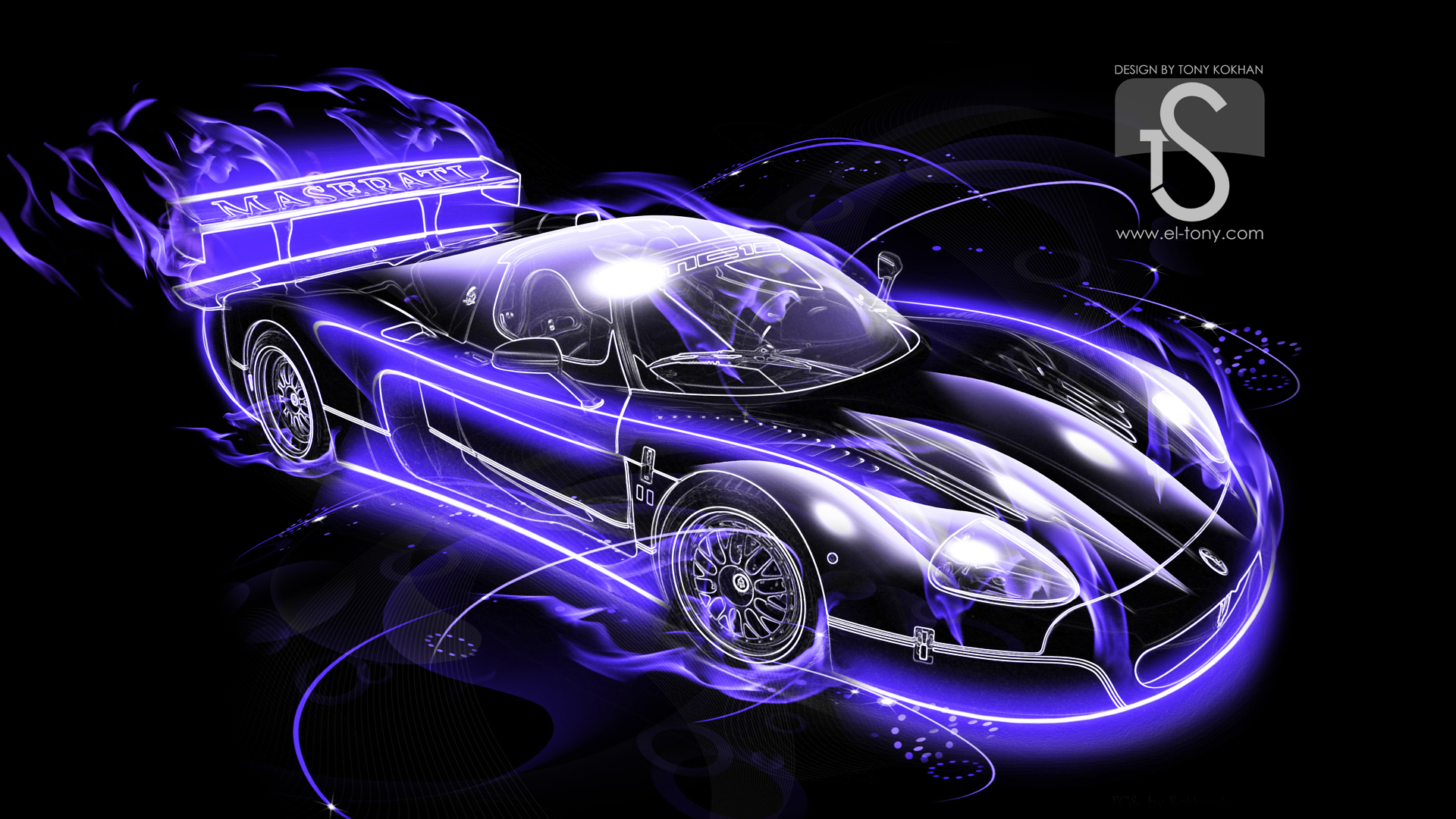 Abstract Purple Car-Wallpapers