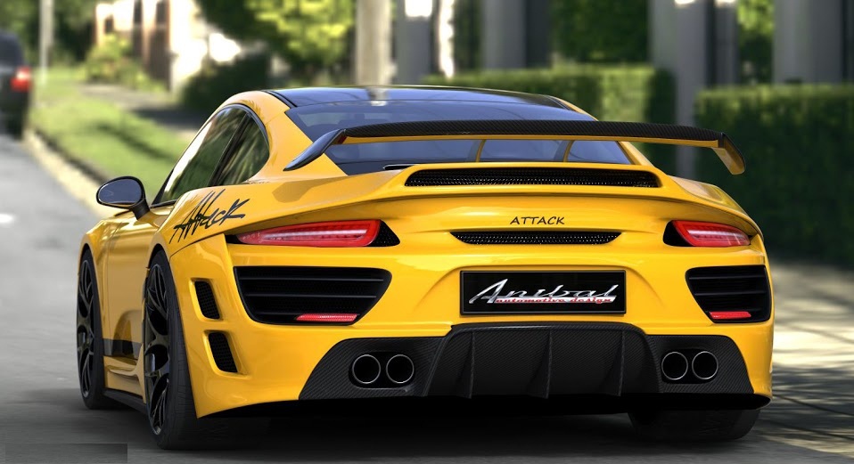 Yellow Porsche Attack|Car HD Wallpaper - My Site