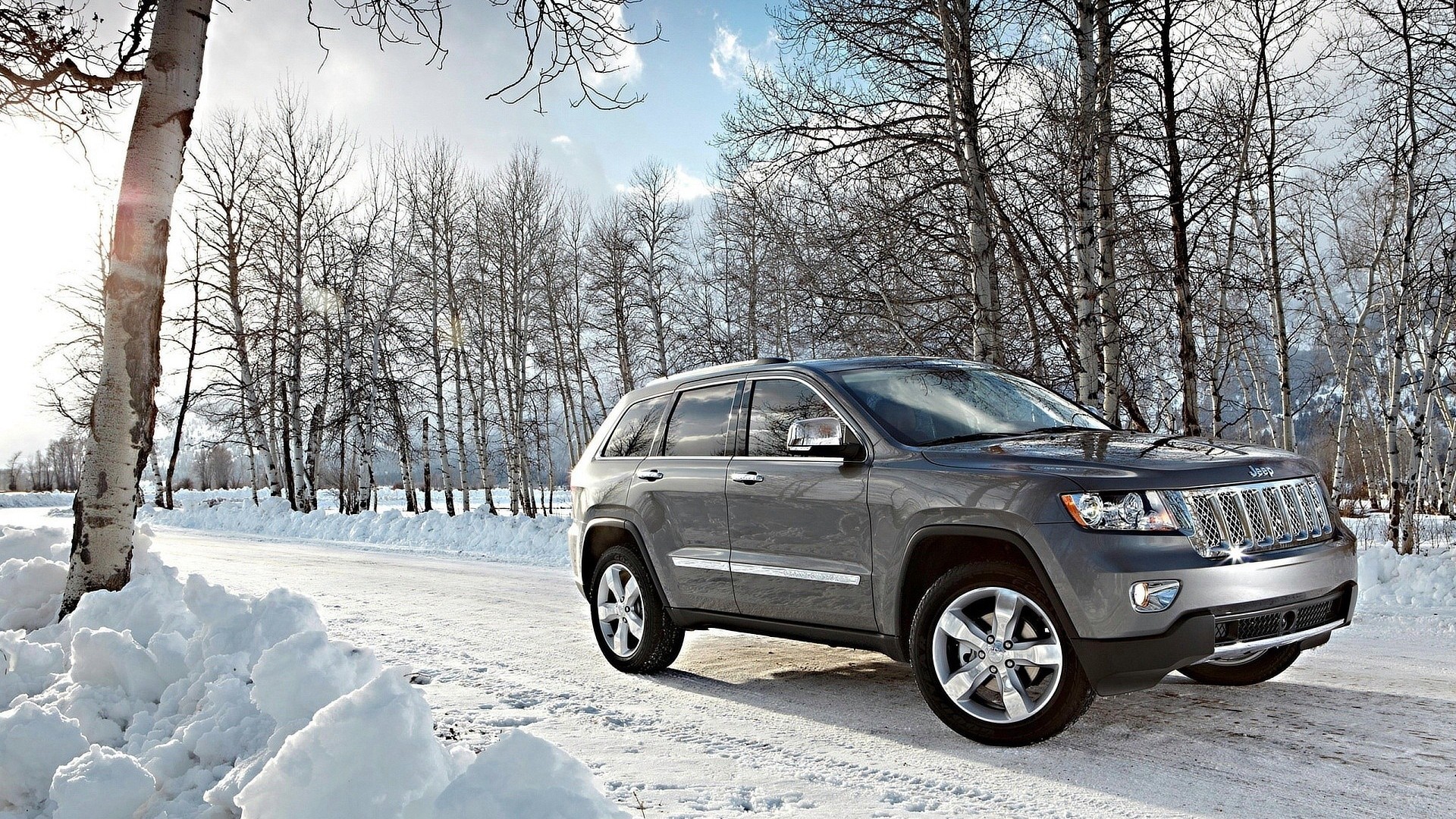 Jeep Grand Cherokee In Snow 1920x1080 Car - 9to5 Car Wallpapers