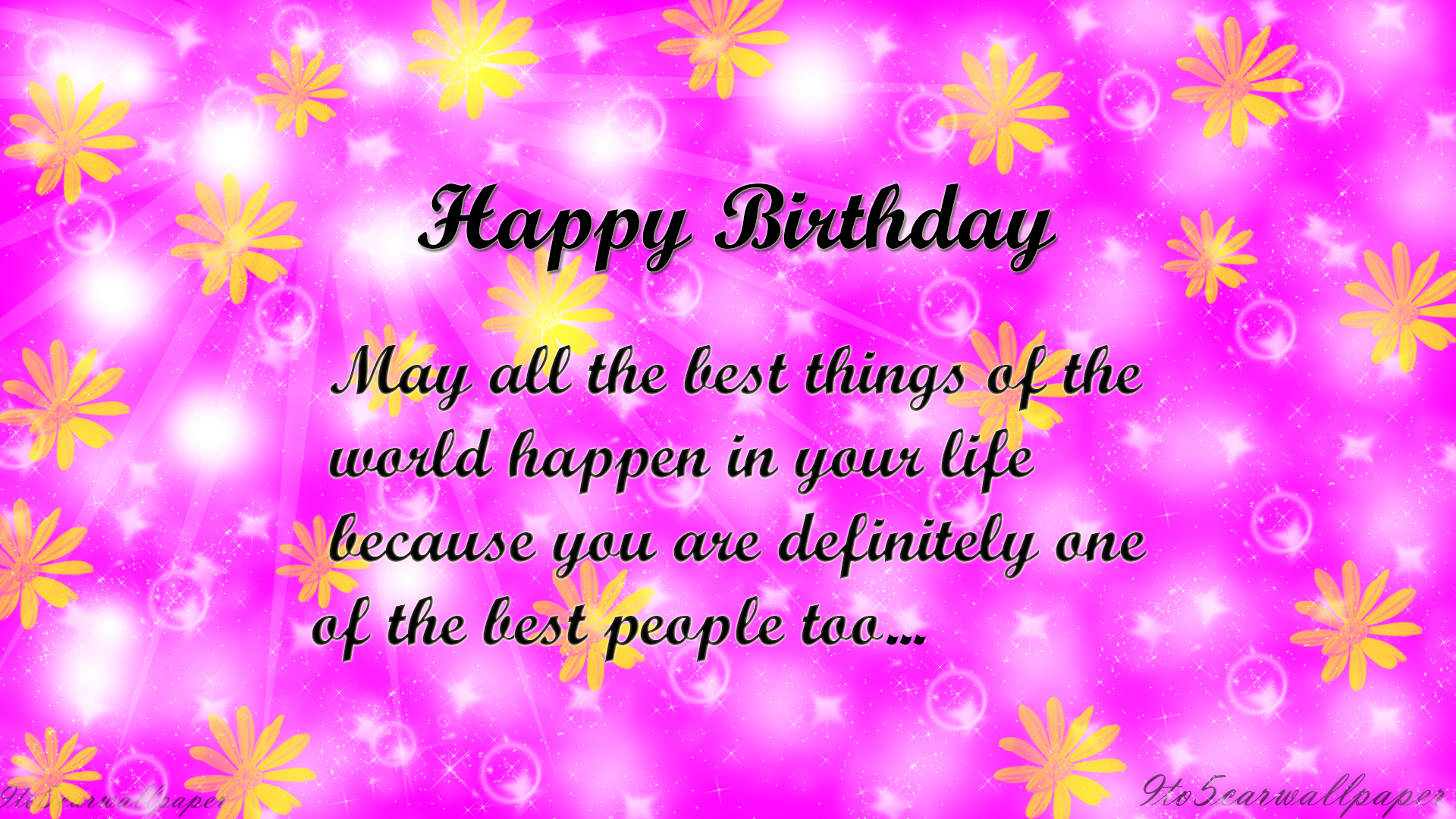 Best Birthday Quotes Images and Wallpapers - 9to5 Car Wallpapers